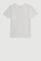 Boys Puma Sleeve Graphic Print Tee, White, Size M