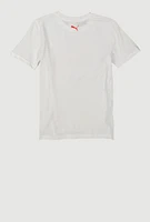 Boys Puma Graphic Tee with Socks, White, Size 18-20