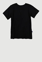 Boys NBA Graphic Tee and Socks, Black, Size 14-16