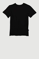 Boys NBA Graphic Tee and Socks, Black, Size 12-14