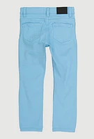 Little Boys Patch and Repair Distressed Jeans, Blue, Size 5