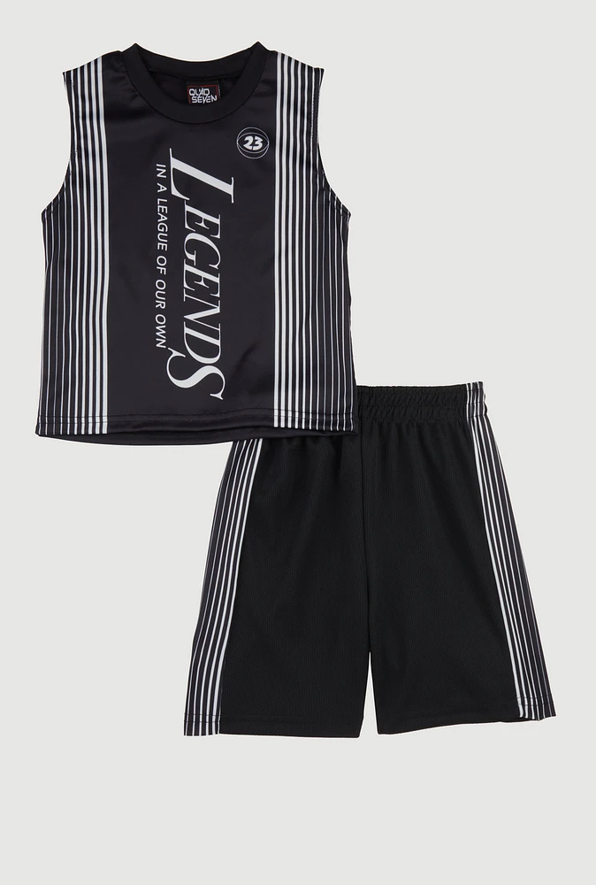 Little Boys Legends Tank Top and Shorts, 5-6