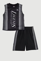 Little Boys Legends Tank Top and Shorts, 5-6