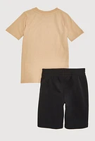 Little Boys Puma Graphic Print Tee and Shorts, Multi,