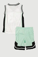 Boys 23 Legend Basketball Jersey and Shorts with Hat, Multi,