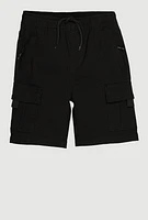 Little Boys Twill Drawstring Cargo Shorts,