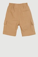 Little Boys Drawstring Waist Cargo Shorts, Khaki, Size 5