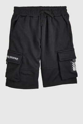 Boys Legendary Status Cargo Pocket Shorts, Black,