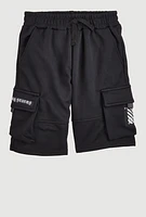 Boys Legendary Status Cargo Pocket Shorts, Black,