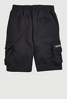 Boys Legendary Status Cargo Pocket Shorts, Black, Size 14-16