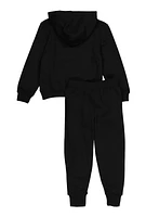 Little Boys Messi 10 Pullover Hoodie and Joggers, Black,