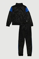 Boys Legend Track Jacket and Joggers, Black, Size 8-10