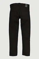 Boys Tabbed Cargo Pocket Moto Jeans, Black,
