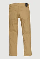 Boys Decorative Stitch Cargo Pocket Moto Pants, Khaki, Size 10