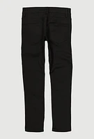 Boys Skinny Leg Moto Jeans, Black,