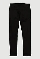 Boys Patch and Repair Skinny Jeans, Black, Size 12