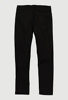 Boys Patch and Repair Moto Skinny Jeans, Black,