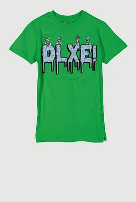 Boys Game DLXE Graphic Print Tee, Green, Size S