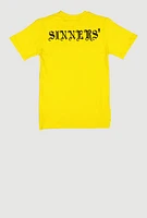 Boys Saints Sinners Graphic Tee, Yellow, Size 10-12