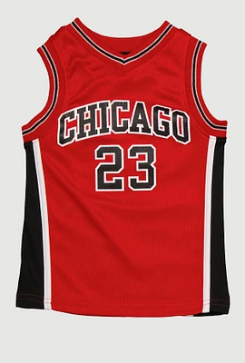 Little Boys Graphic Basketball Jersey,