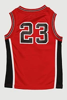 Little Boys Graphic Basketball Jersey,