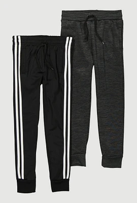 Boys Varsity Stripe Joggers 2 Pack, Multi, Size 8