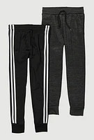 Boys Varsity Stripe Joggers 2 Pack, Multi, Size 8