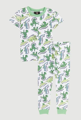 Little Boys Graphic Print Pajama Tee and Pants,