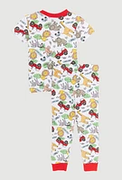 Little Boys Graphic Print Pajama Tee and Pants, Multi,