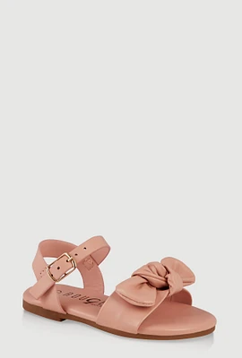 Womens Toddler Girls Bow Knot Buckle Strap Sandals,