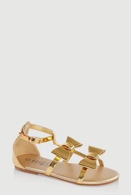 Womens Girls Bow Gladiator Sandals,