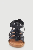 Womens Toddler Girls Velcro Strap Fisherman Sandals,
