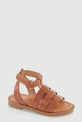 Womens Toddler Girls Velcro Strap Fisherman Sandals,