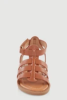 Womens Toddler Girls Velcro Strap Fisherman Sandals,
