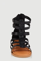 Womens Girls Buckle Strap Gladiator Sandals,