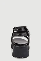 Womens Toddler Girls Strappy Platform Sandals,