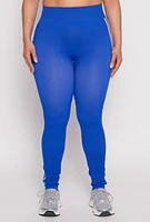 Womens Plus Seamless Varsity Stripe Leggings,