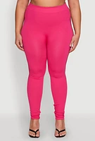 Womens Plus Laser Cut Side Leggings,