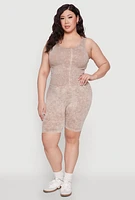 Womens Plus Seamless Mineral Wash Tank Top,