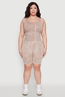 Womens Plus Seamless Mineral Wash Tank Top,