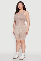 Womens Plus Seamless Mineral Wash Tank Top,
