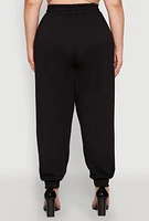 Womens Plus Abstract Love Graphic Joggers,