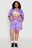 Womens Plus Atlanta Georgia Peaches Graphic Top,
