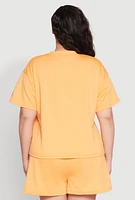 Womens Plus Size Atlanta Georgia Peaches Graphic Top, Orange, Size 1X