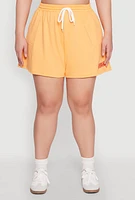 Womens Plus Size Atlanta Georgia Sweatshorts, Orange, Size 2X