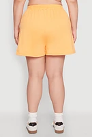 Womens Plus Size Atlanta Georgia Sweatshorts, Orange, Size 2X