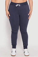 Womens Plus Varsity Stripe Joggers, 2X