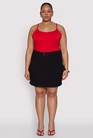 Womens Plus Daisy Denim Cargo