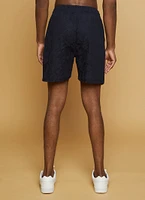 Womens Mens Floral Woven Drawstring Shorts, Blue, Size S