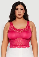 Womens Plus Lace Sweetheart Cami, 2X